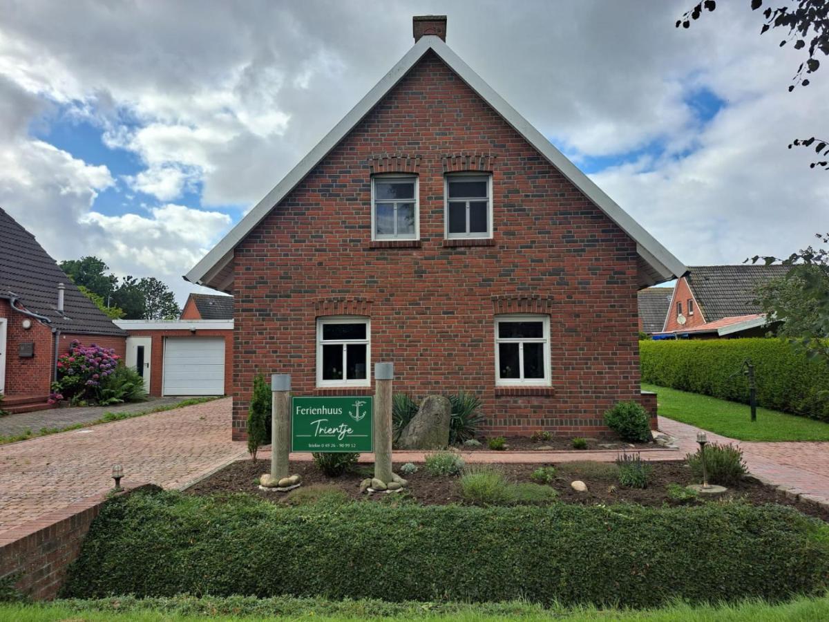 Tolles Ferienhaus In Pilsum - Ferienhaus Trientje - Mit Garten Und Ueberdachter Terrasse Zewnętrze zdjęcie